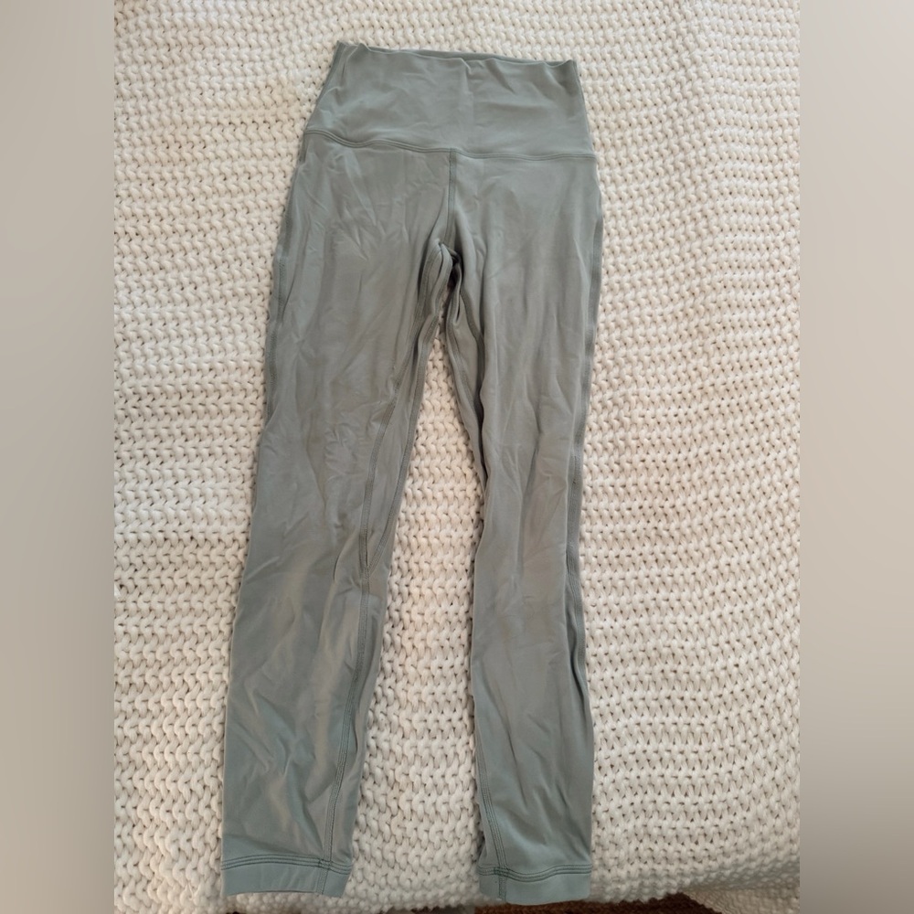 size 4 blue Lulu leggings